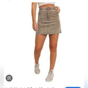 Forever 21 Tan Mini Skirt